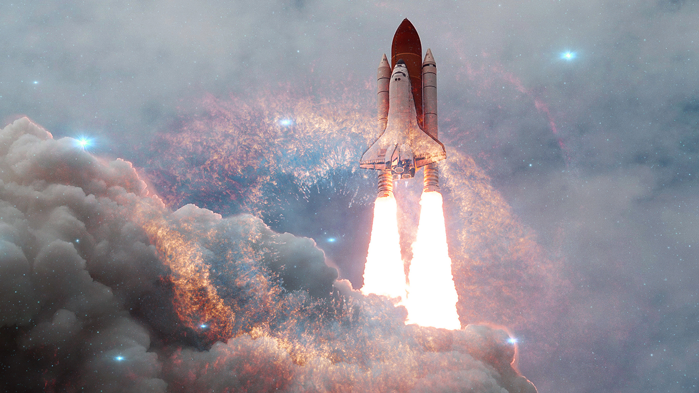 Space Rocket Takeoff